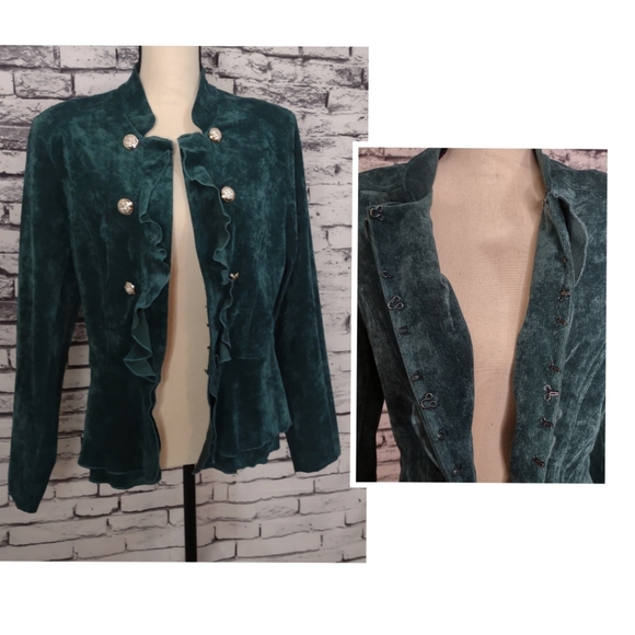 Serengeti velour emerald jacket - Picture 2 of 5